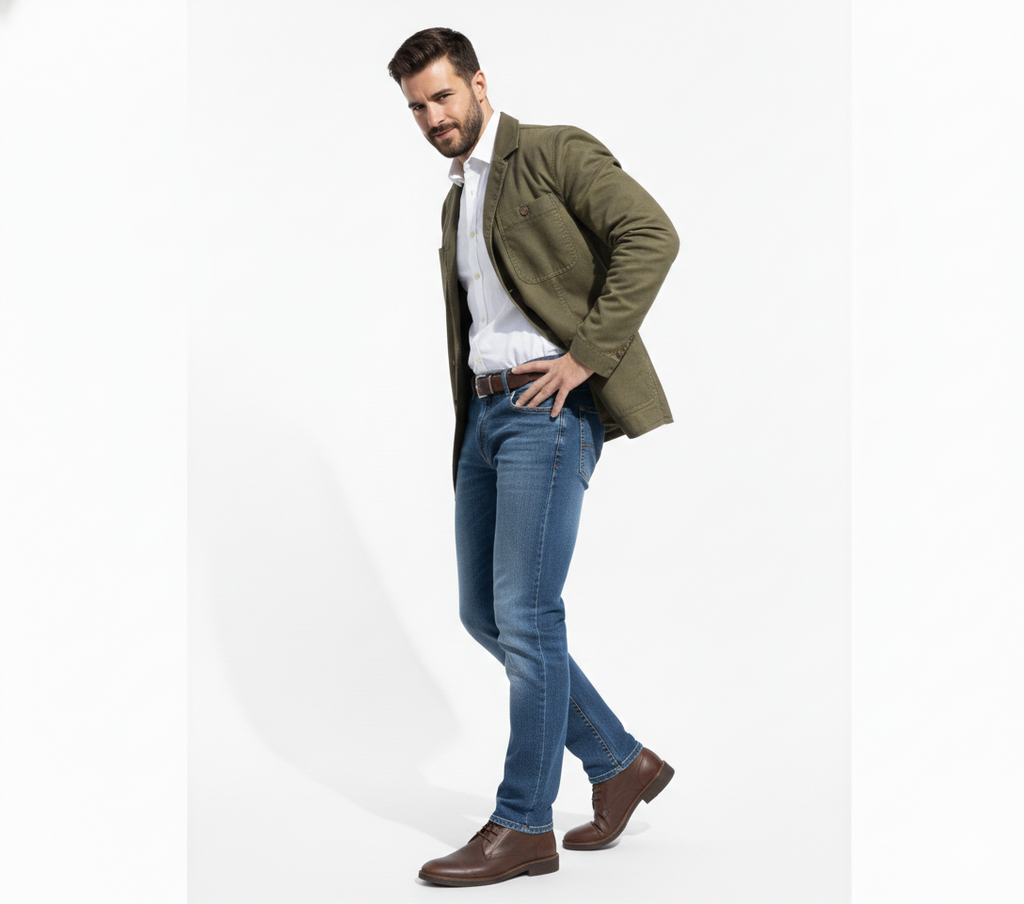 Four Seasons Blue Denim Cotton Jeans