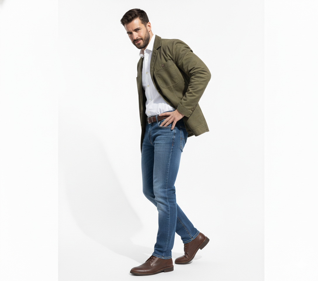 Four Seasons Blue Denim Cotton Jeans