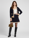 Striped Knit Cardigan, Greenwich Village | Women - BYMANYC ® New York